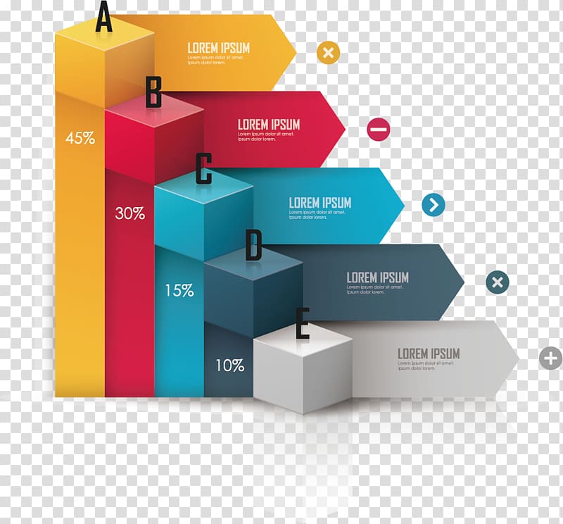 assorted-colored flow chart, Chart Infographic Graphic design, arrow chart transparent background PNG clipart