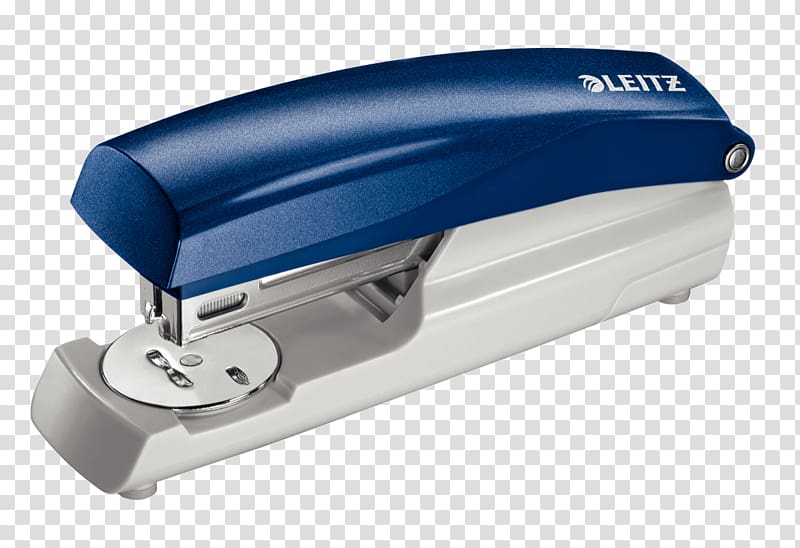 blue and white Leitz stapler illustration, Blue Stapler transparent background PNG clipart