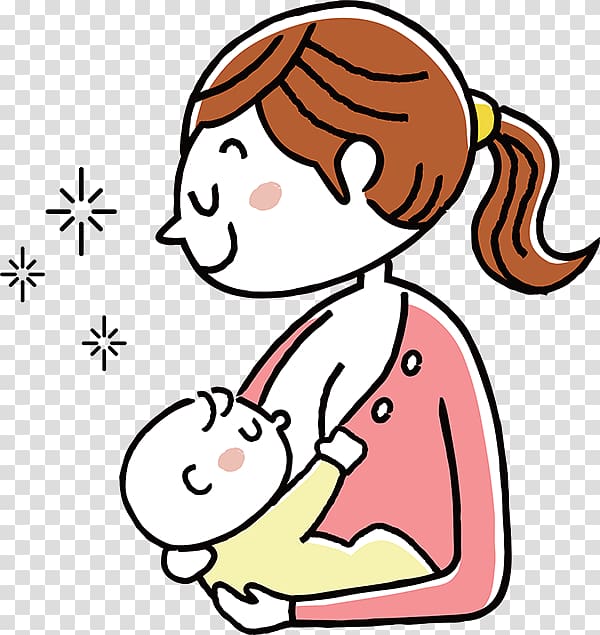 Breast milk Pregnancy Prenatal care Breastfeeding, the correct posture of baby feeding transparent background PNG clipart