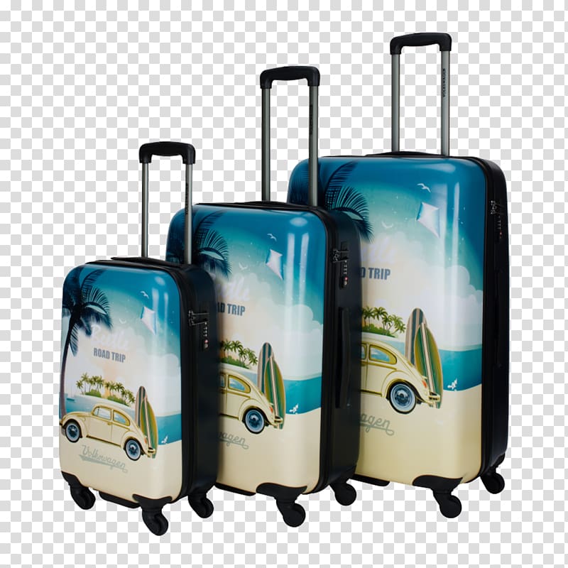 Hand luggage Suitcase Volkswagen Baggage Trolley, suitcase transparent background PNG clipart