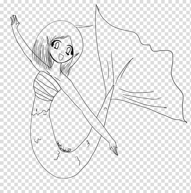 Line art /m/02csf Drawing Finger, How To Draw Mermaid Tails transparent background PNG clipart