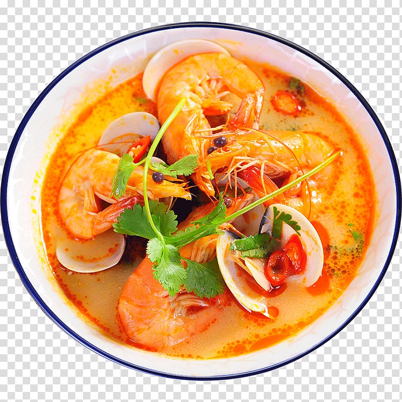 Tom yum Hot and sour soup Thai cuisine Instant noodle Hot pot, Tom Yum transparent background PNG clipart
