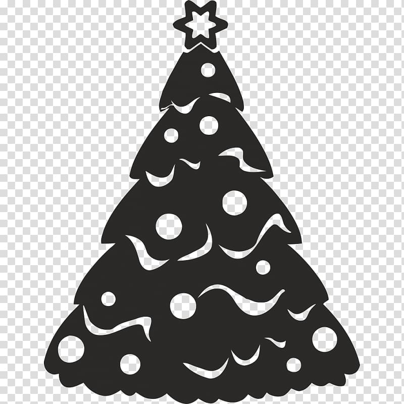 Christmas tree Sticker Wall decal, christmas tree transparent background PNG clipart