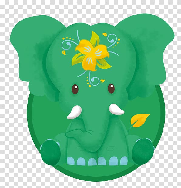 Flower Green, elephant Tusk transparent background PNG clipart