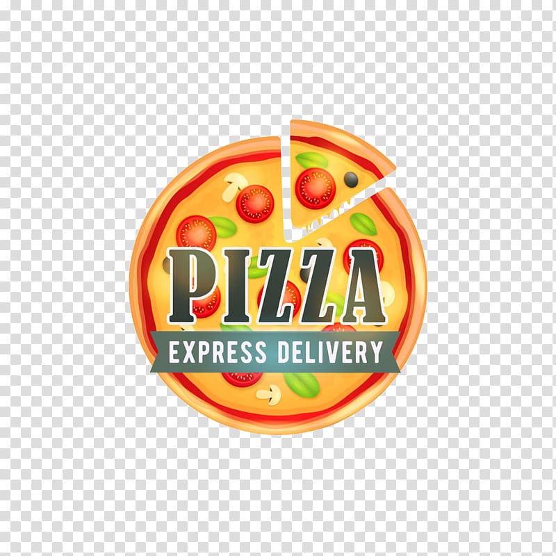 Pizza Italian cuisine Logo, Delicious Pizza transparent background PNG clipart