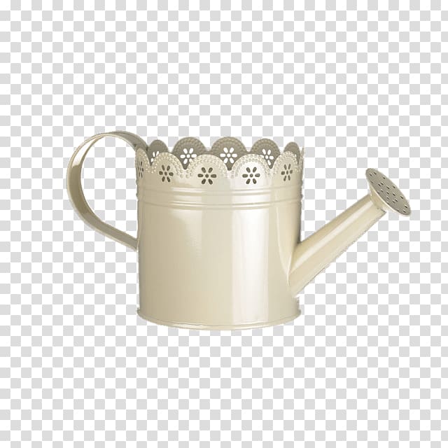 white steel watering can, Country Style Watering Can transparent background PNG clipart