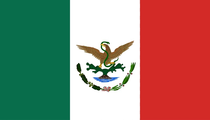 Flag of Mexico New Spain Mexican War of Independence First Mexican Empire, Mexican Flag Free transparent background PNG clipart