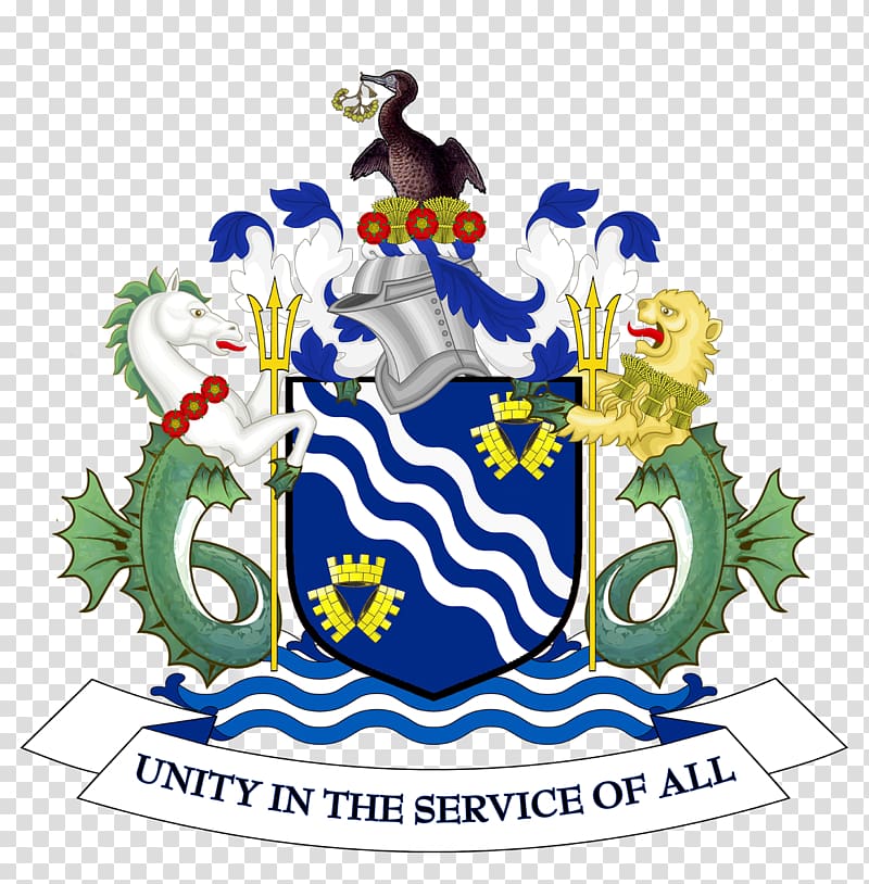 Merseyside County Council Sea lion Coat of arms, wreath transparent background PNG clipart