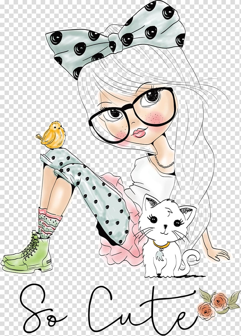 Sweet and Sassy Grayscale Coloring Book Dream World Grayscale Coloring Book City Girls Grayscale Coloring Book Color Some Christmas Grayscale Coloring Book Fairyland Grayscale Coloring Book, Korean girl pattern material, white dressed top girl illustration with text overlay transparent background PNG clipart