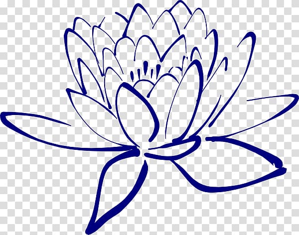 Nelumbo nucifera Egyptian lotus , Navy Floral transparent background PNG clipart
