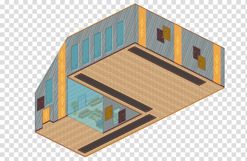 Habbo Room Point and click Building Shed, reception transparent background PNG clipart