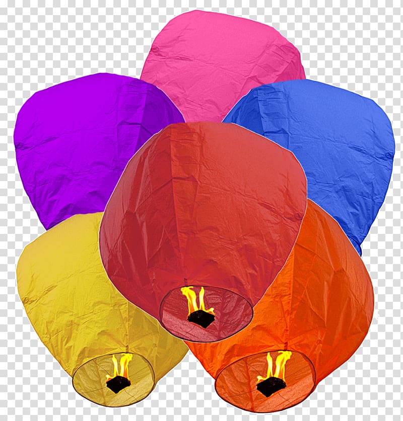 Toy balloon Globo de papel seda Sky lantern Paper, lanterns transparent background PNG clipart