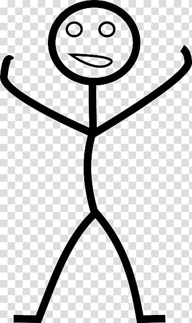 Stick Man Stick figure , Happy Stick Man transparent background PNG clipart