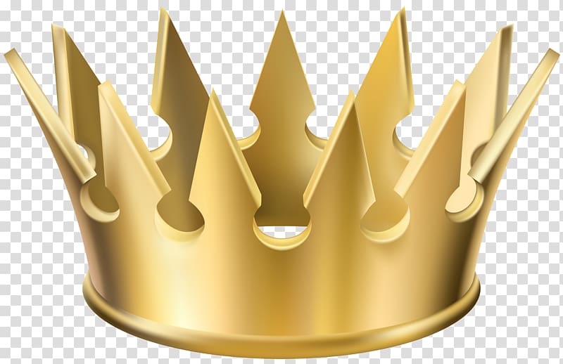 gold crown illustration, Crown , Golden Crown transparent background PNG clipart