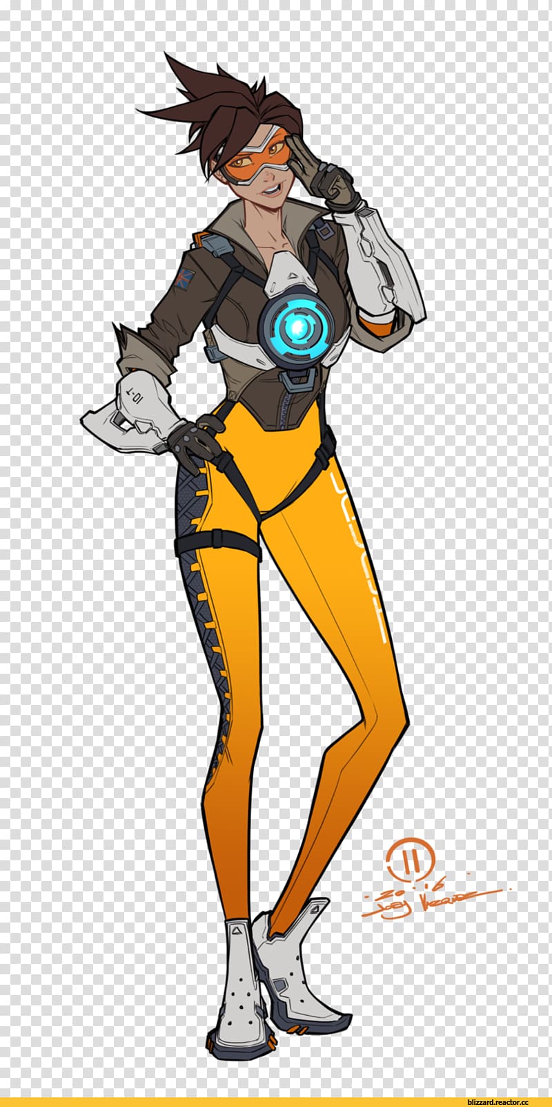 Overwatch Tracer Fan art, tracer transparent background PNG clipart