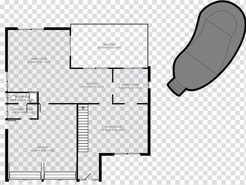 Floor plan Brand Line Angle, ground floor transparent background PNG clipart