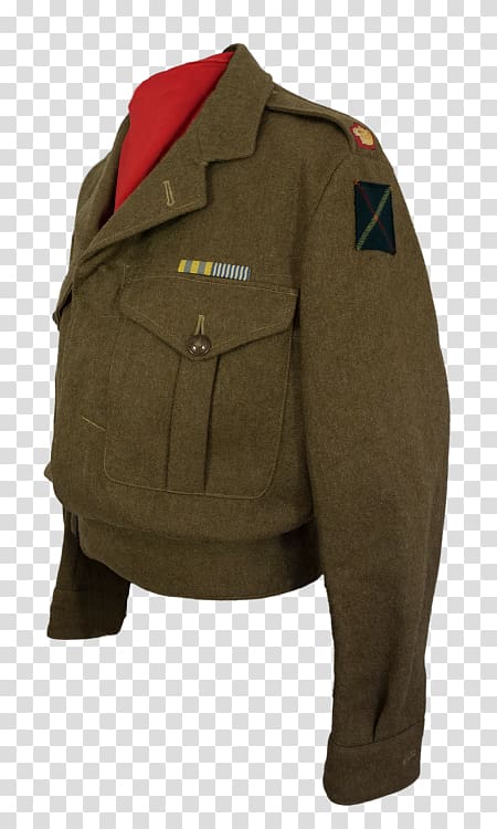 Jacket Military uniform Khaki Military rank, jacket transparent background PNG clipart