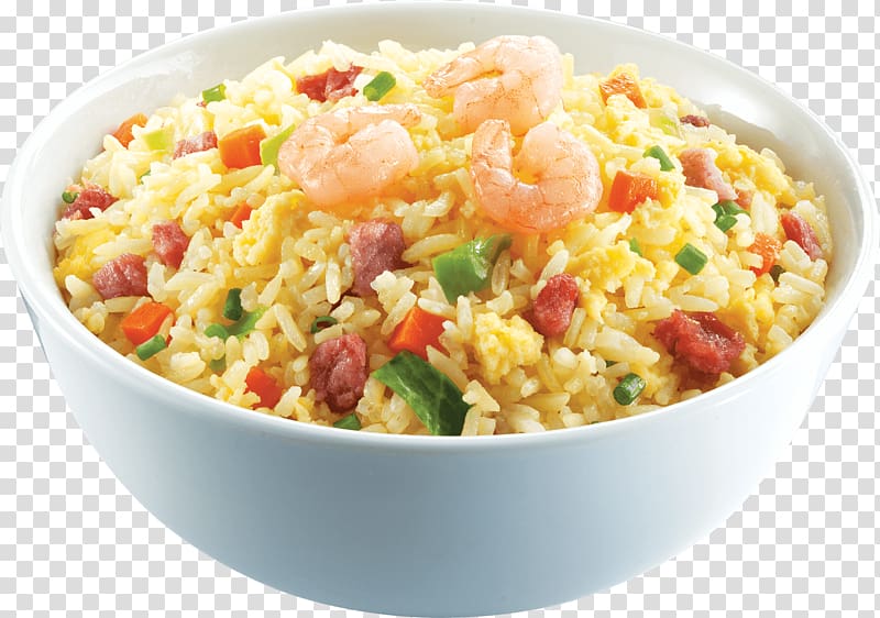 Yangzhou fried rice Chinese cuisine Thai fried rice Chinese fried rice, Shrimp transparent background PNG clipart