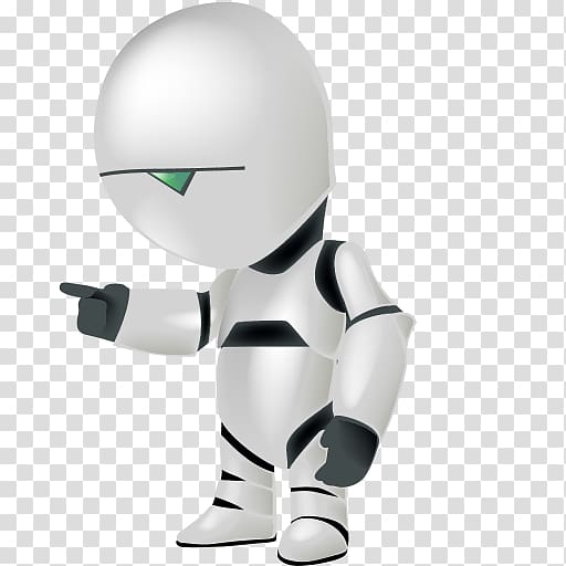 white and black robot illustration, Marvin PARAnoid anDROID FREE Pixel Dungeon Computer Icons , Paranoid Android Icon transparent background PNG clipart