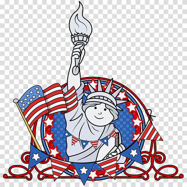 Statue of Liberty Independence Day 4 July, statue of liberty transparent background PNG clipart