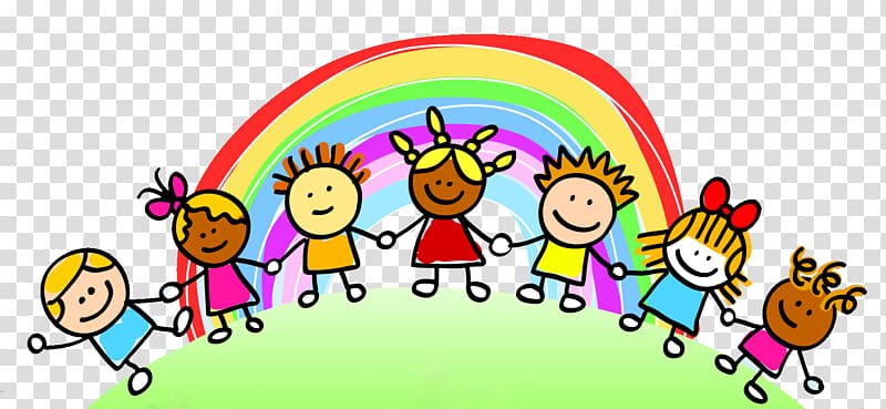 school kids holding hands clip art