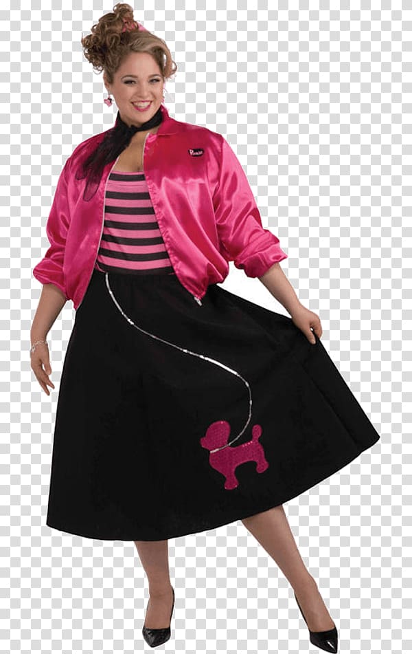 1950s Poodle skirt Clothing sizes Costume, jacket transparent background PNG clipart