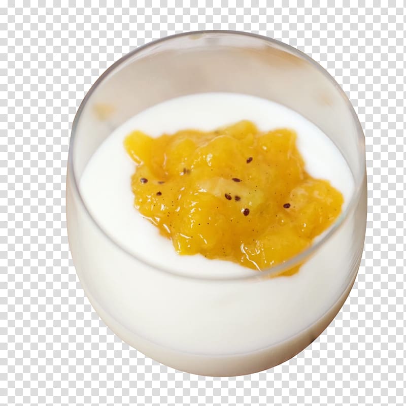 Ice cream Tea Milk Yogurt Drink, Mango in yogurt transparent background PNG clipart