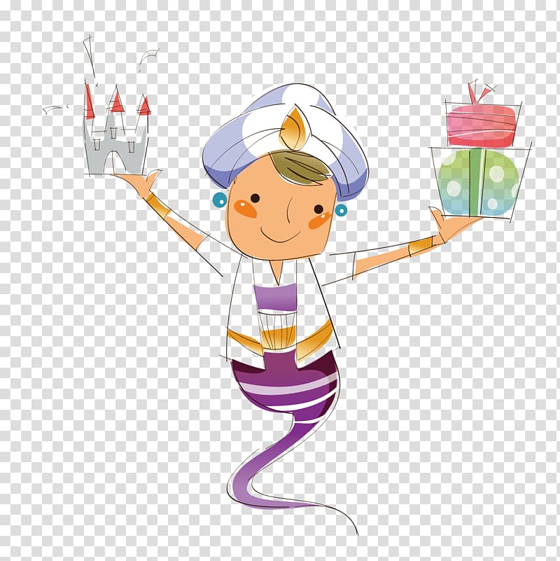 Aladdin Cartoon Illustration, Aladdin\'s lamp transparent background PNG clipart