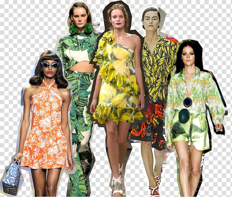 Japanese street fashion Runway Fruit Fashion forecasting, bright trend transparent background PNG clipart