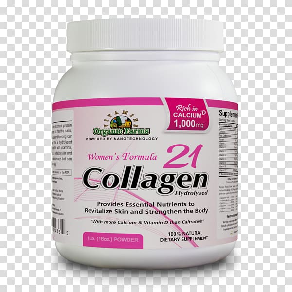 Dietary supplement Hydrolyzed collagen Collagen, type XXI, alpha 1 Skin, collagen powder transparent background PNG clipart