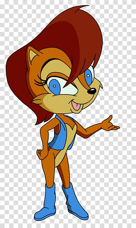 Princess Sally Acorn Amy Rose Sonic the Hedgehog 2 Tails Sonic Rush Adventure, others transparent background PNG clipart