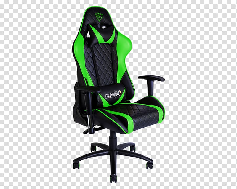 Gaming chair ThunderX3 Padding Upholstery, Clayton Green transparent background PNG clipart
