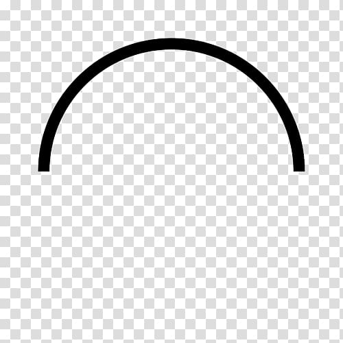 Semicircle Line Arc, line transparent background PNG clipart