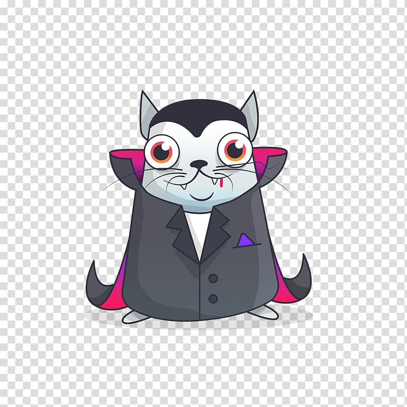 Dracula CryptoKitties Kitten Blockchain Manx cat, kitten transparent background PNG clipart