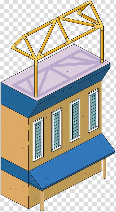 The Simpsons: Tapped Out Monorail Krusty the Clown Architectural engineering Roof, others transparent background PNG clipart
