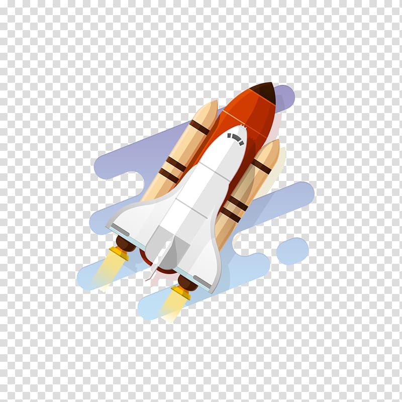 Solid-propellant rocket Aerospace, Flat rockets fired transparent background PNG clipart