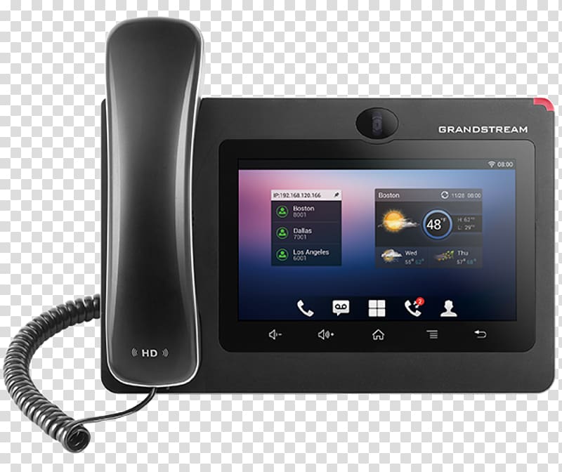 Grandstream Networks VoIP phone Android Telephone Videotelephony, telephone handset transparent background PNG clipart