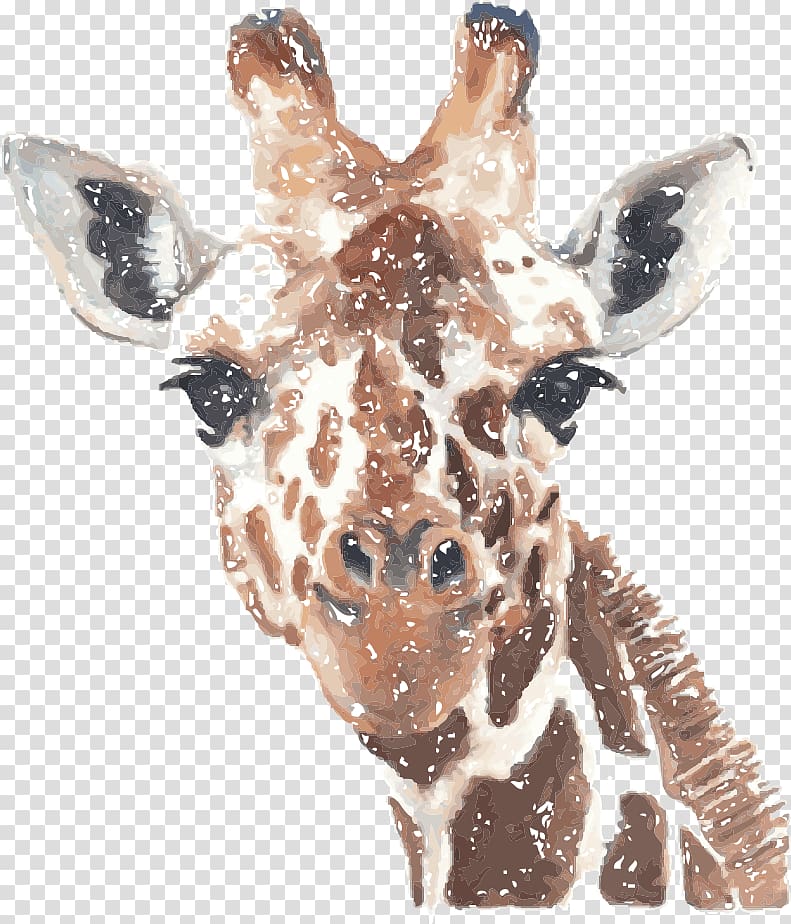 brown and gray giraffe head illustration, Arena of Valor Giraffe Amazon.com Tote bag Handbag, Animal print transparent background PNG clipart