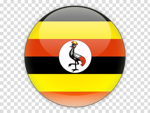 Flag of Uganda National flag, round background transparent background PNG clipart