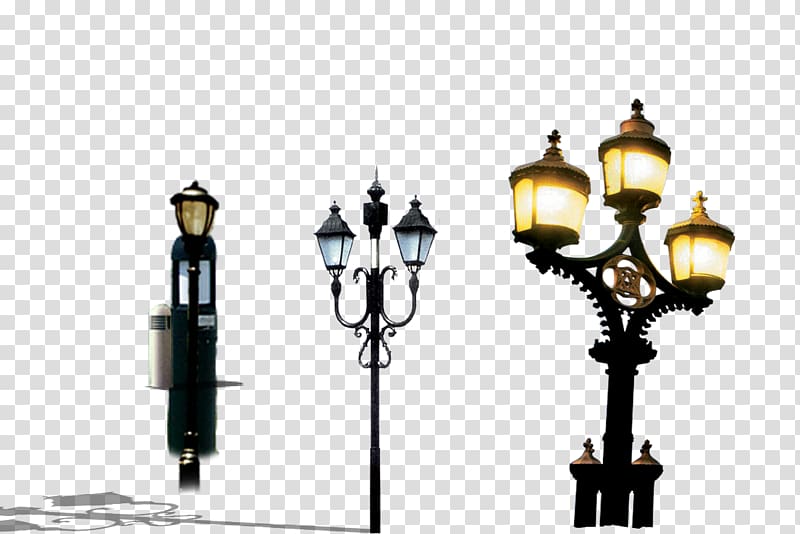 Street light Lamp Nightlight, European-style street lights transparent background PNG clipart
