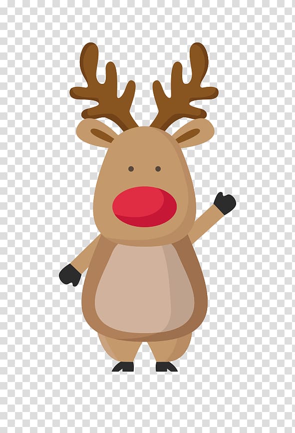 Rudolph Reindeer Santa Claus Village Christmas, Reindeer transparent background PNG clipart