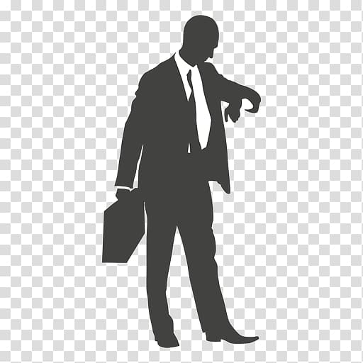 Businessperson Silhouette, businessman transparent background PNG clipart