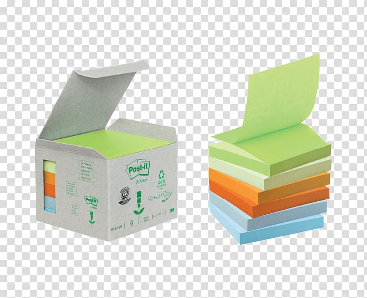 Post-it Note Paper 3M Recycling Office Supplies, Recyclingpapier transparent background PNG clipart