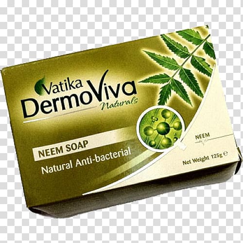 Neem Tree Dabur Vatika DermoViva Neem Anti-Bacterial Soap Cosmetics Babool, soap transparent background PNG clipart
