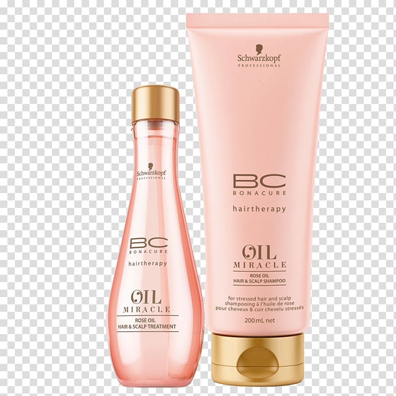 Schwarzkopf BC Oil Miracle Gold Shimmer Treatment Shampoo Schwarzkopf Professional BC Oil Miracle with Rose Oil Capelli, Rose Oil transparent background PNG clipart