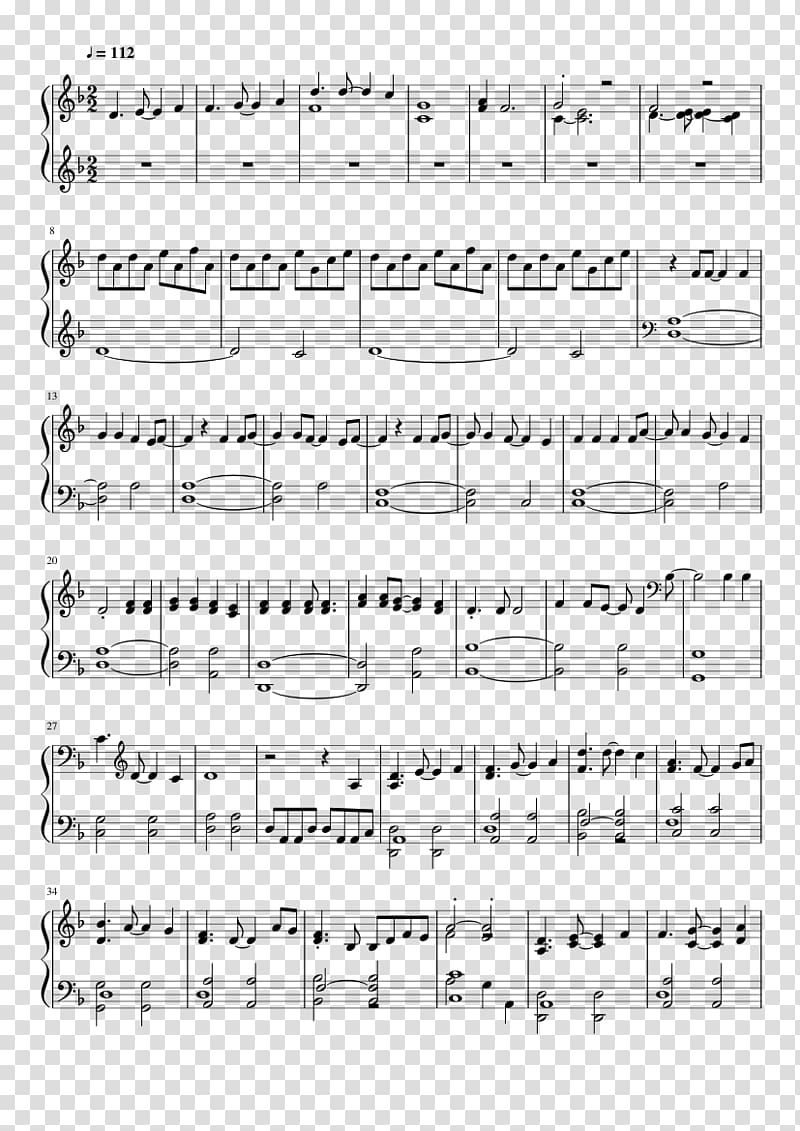 Sheet Music Sleeping Sun Musical notation Harp, sheet music transparent background PNG clipart