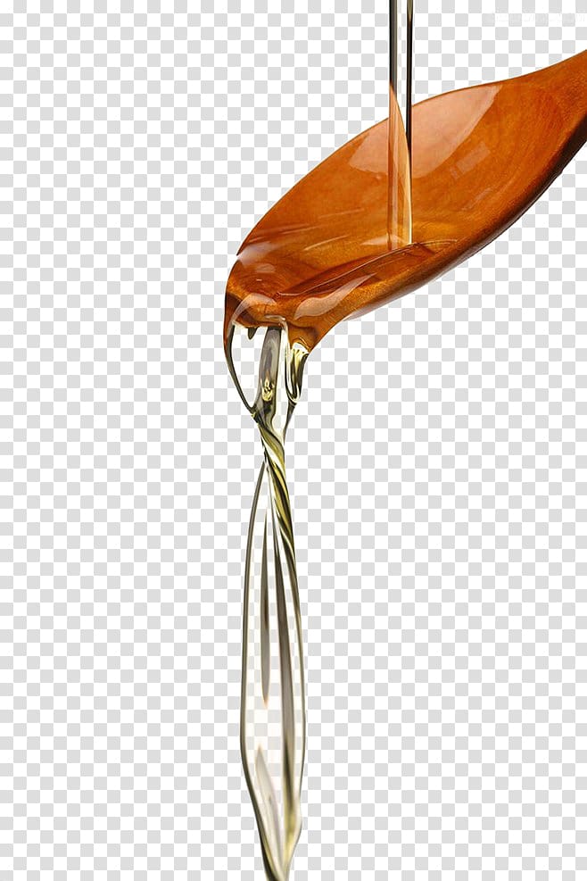 Olive oil Liquid Vegetable oil, Oil on a wooden spoon transparent background PNG clipart