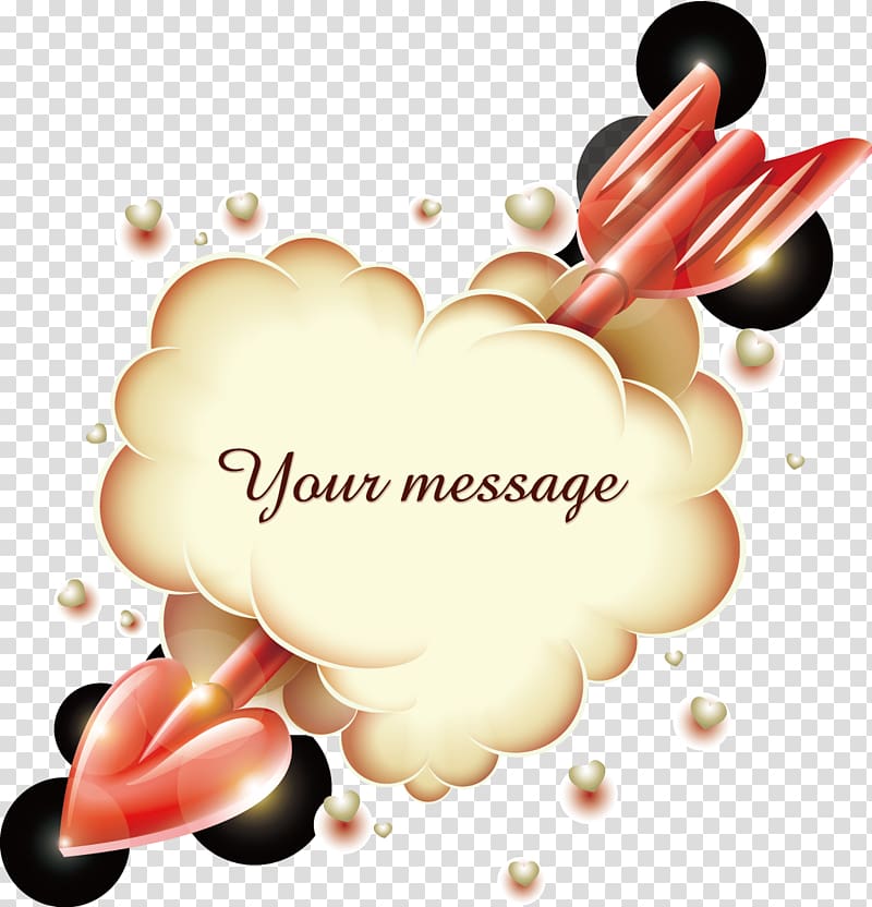 Arrow through the clouds transparent background PNG clipart