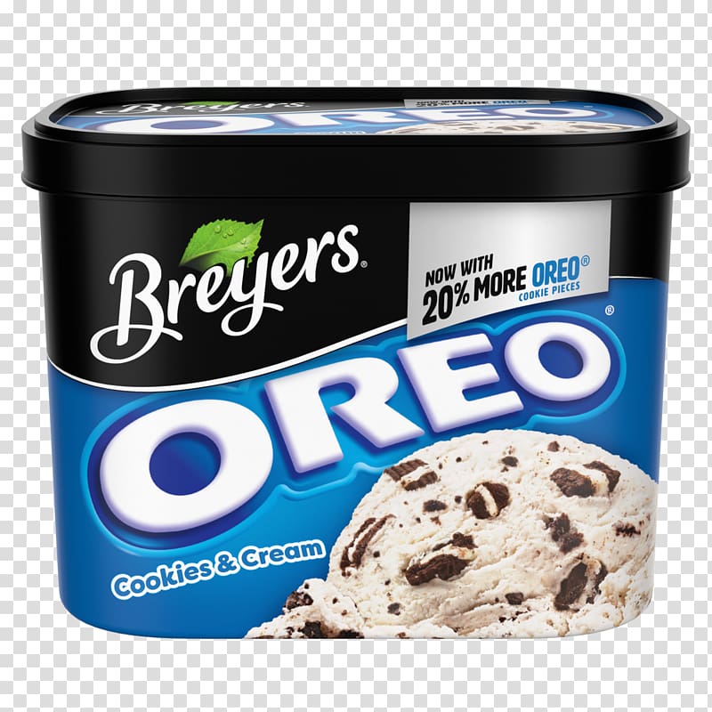 Breyers Ice Cream Butterscotch Cookies and cream, ice cream transparent background PNG clipart