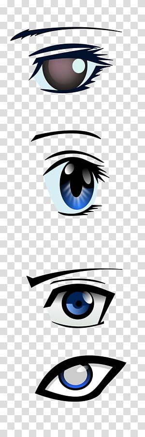 Anime Eyes transparent background PNG cliparts free download